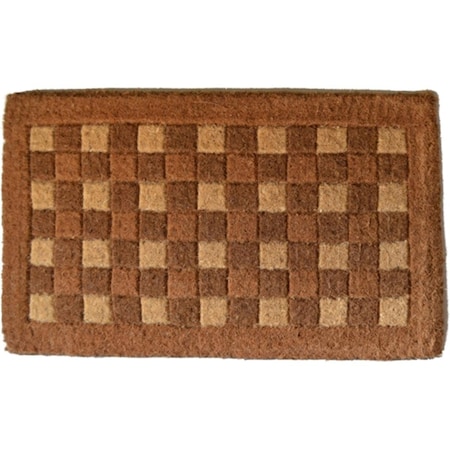 Square Pattern Coir Doormat